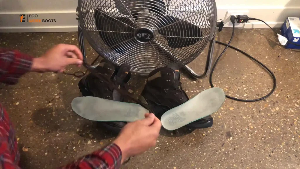 Dry Boots by a Fan